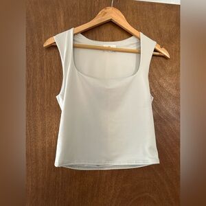 LIVE IN THE MOMENT Silver Short Top